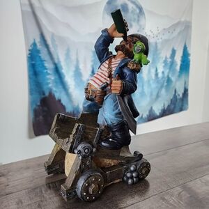 Drinking Pirate Canon Wine Bottle Holder Decor Y2K